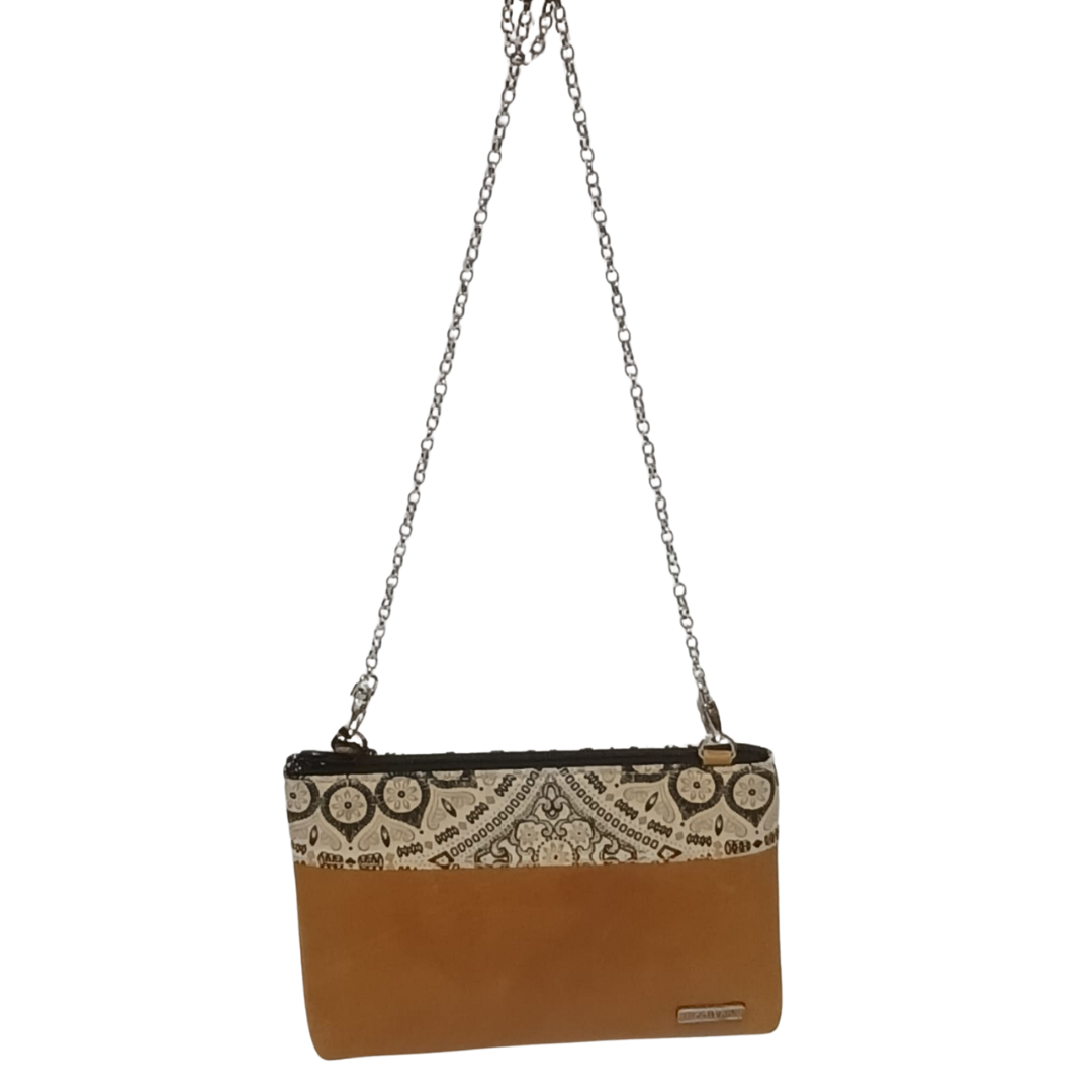 Shweshwe Leather Clutch Bag